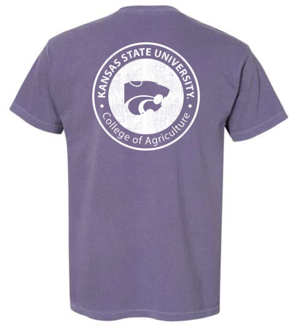 College of Ag Purple T-shirt with Pocket